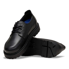 Highwood Moc Lace Low Natural Leather - Black