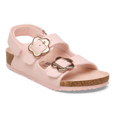 Milano Flower Buckle Kids Birko-Flor - Light Rose Tonal