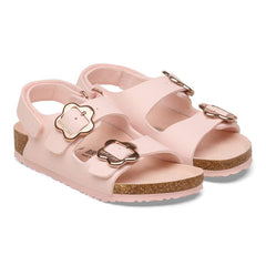 Milano Flower Buckle Kids Birko-Flor - Light Rose Tonal