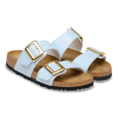 Sydney Cushion Buckle Birko-Flor Patent - Patent Baby Blue