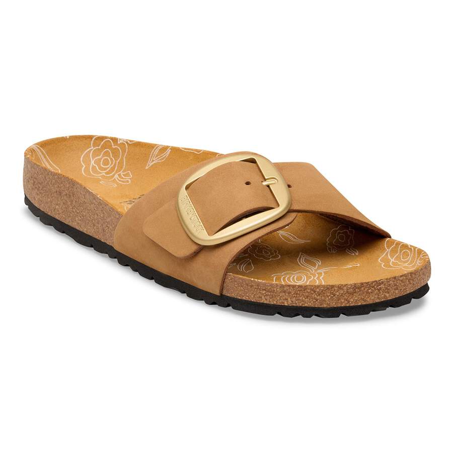 Madrid Big Buckle Nubuck Leather - Mink