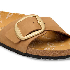 Madrid Big Buckle Nubuck Leather - Mink