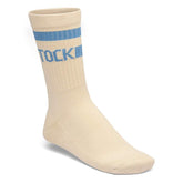 Cotton Tennis Socks Cotton/Polyamid/Elastane - Oatmeal/Archive Denim Blue