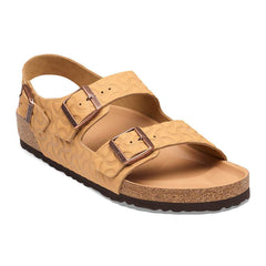 Milano Natural Leather Embossed - Nature Semi Veg Tan