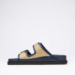 1774 Arizona Raffia Mischmaterial - Raffia Navy