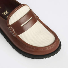 1774 Naples Canvas Natural Leather Oiled - Cinnamon Canvas