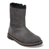Uppsala Zip Shearling Suede Leather - Charcoal