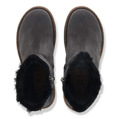 Uppsala Zip Shearling Suede Leather - Charcoal