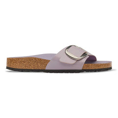 Madrid Big Buckle Natural Leather Patent - High-Shine Lavender Sky