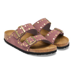 Arizona Rivet Suede Leather - Pepper