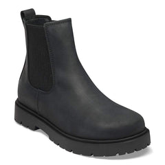 Highwood Slip On Mid Natural Leather Oiled - Black