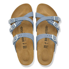 Franca Nubuck Leather - Stone Blue