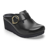 Fanny Ring-Buckle Natural Leather - Black/Black