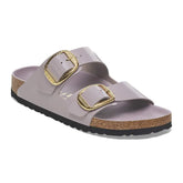 Arizona Big Buckle Natural Leather Patent - High-Shine Faded Purple