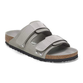 Uji Nubuck Leather - High Shine Stone Coin
