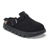 Boston PAP Chunky Shearling Suede Leather - Black