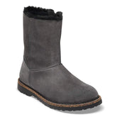 Uppsala Zip Shearling Suede Leather - Charcoal