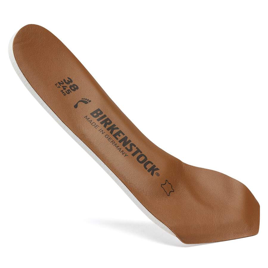 Toeless Insole Leather Lined - Brown