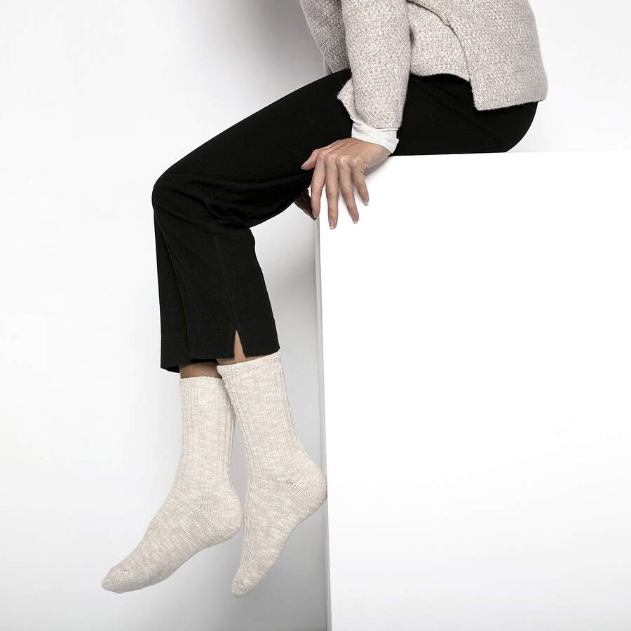 Cotton Slub Women Cotton/Polyamid/Elastane - Beige/White
