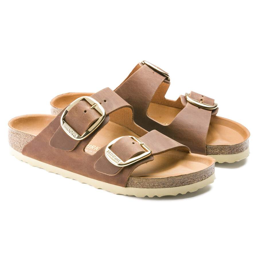 Arizona Big Buckle Natural Leather Oiled - Cognac