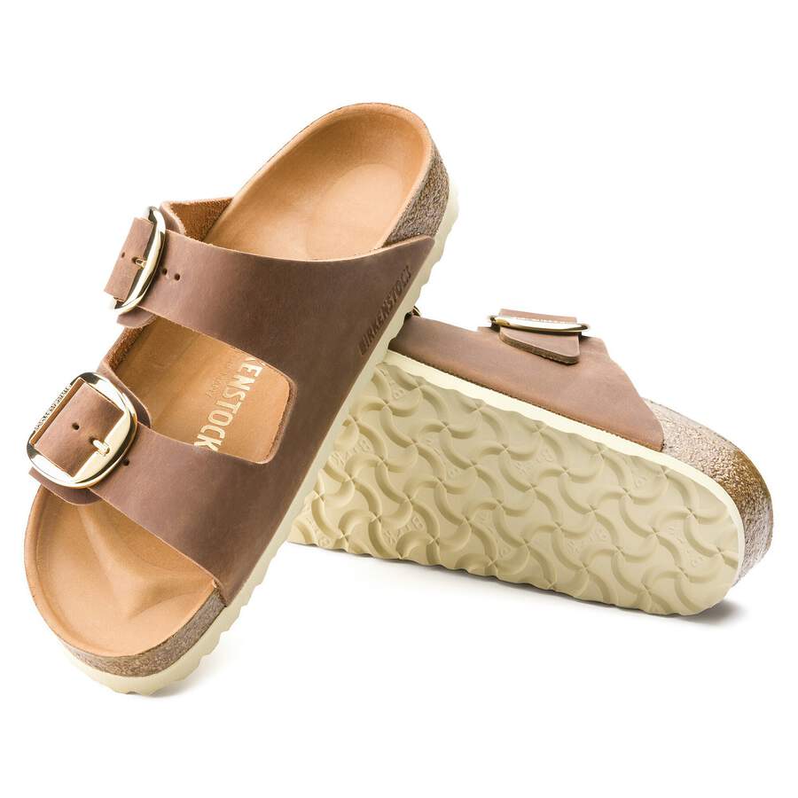 Arizona Big Buckle Natural Leather Oiled - Cognac