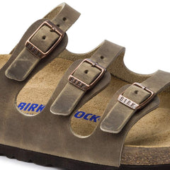 Florida Soft Footbed Natural Leather Oiled - Tobacco Brown