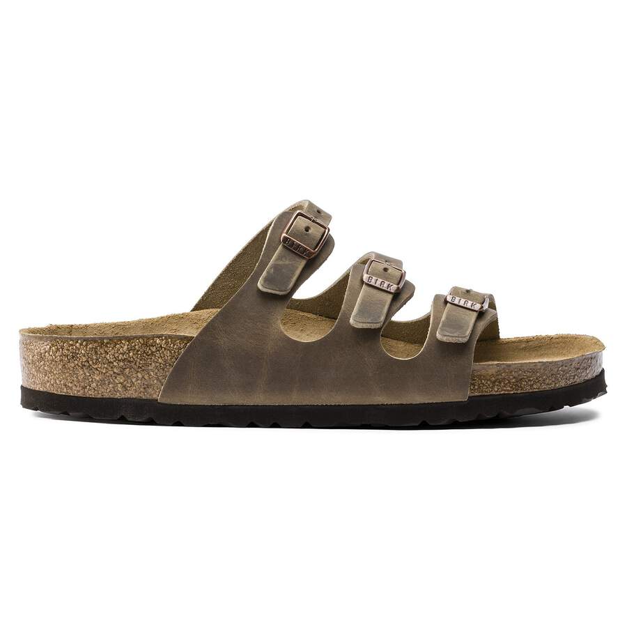 Florida Soft Footbed Natural Leather Oiled - Tobacco Brown