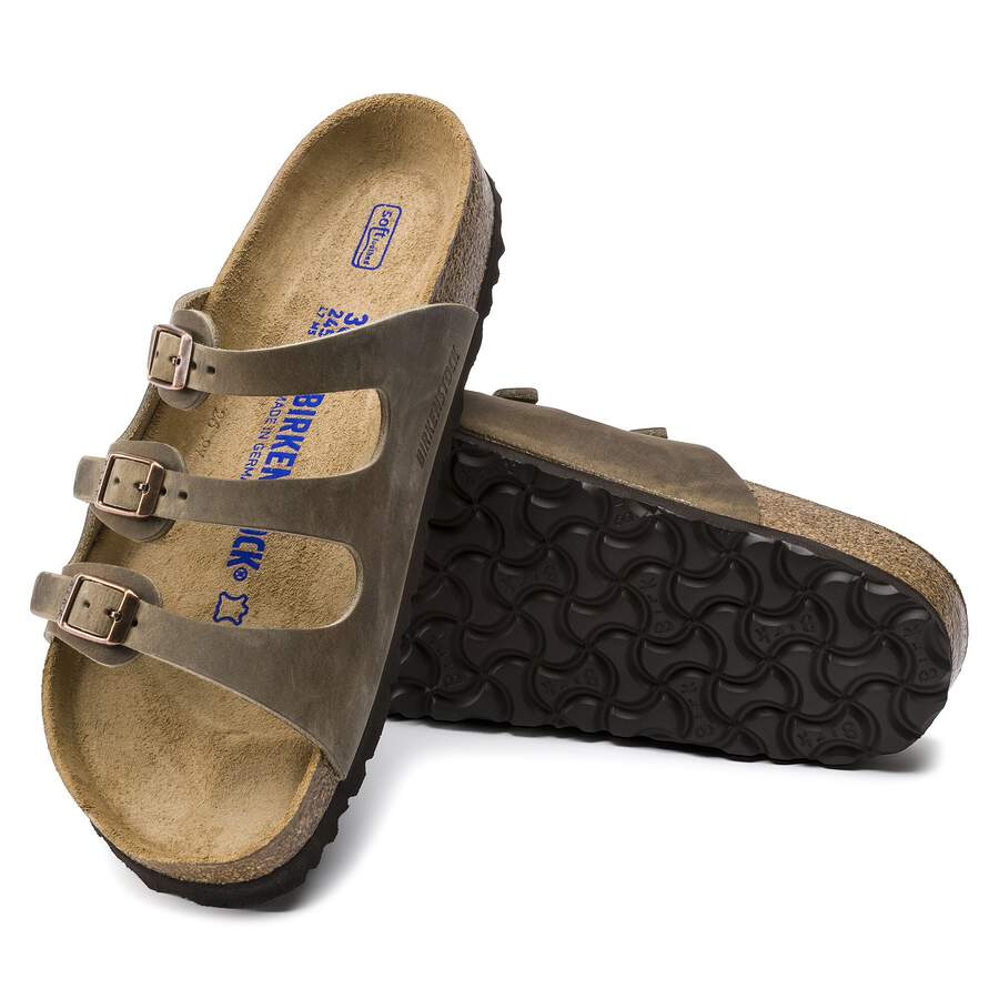 Florida Soft Footbed Natural Leather Oiled - Tobacco Brown