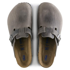 Boston Soft Footbed Natural Leather Oiled - Iron