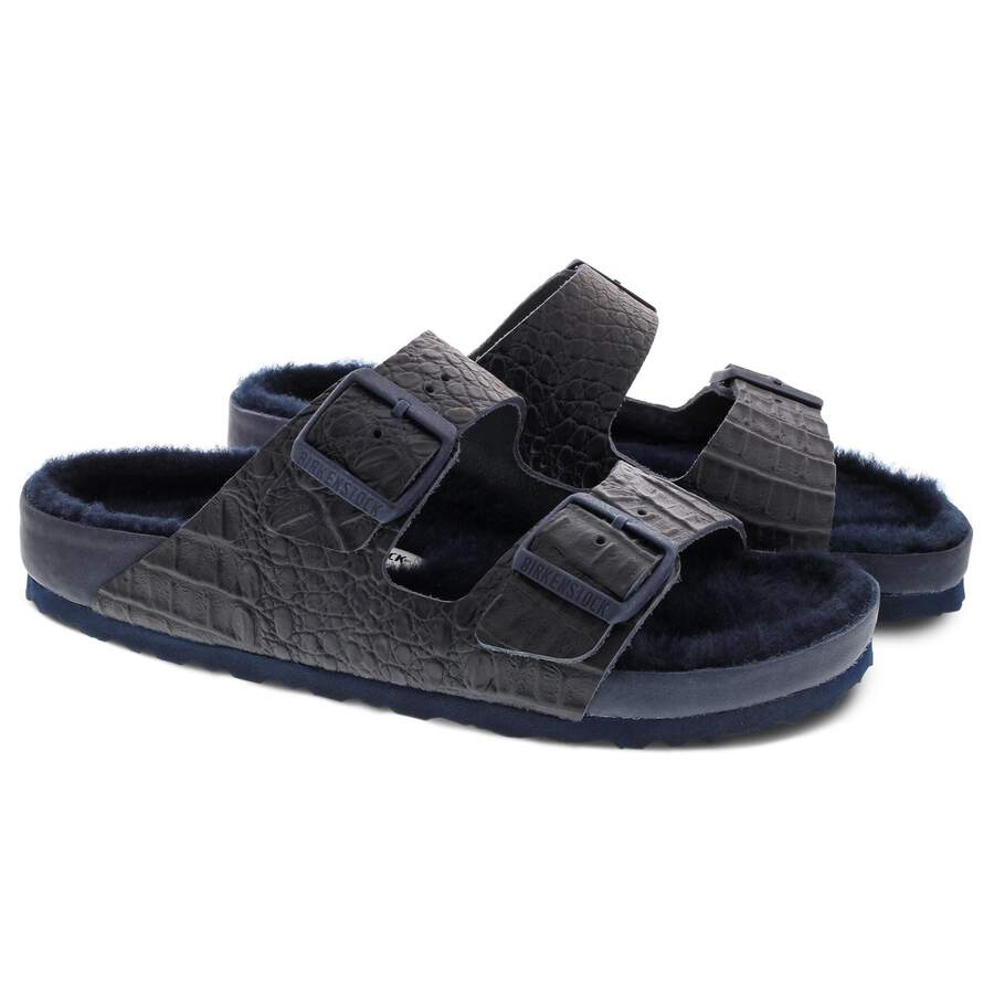 Arizona Natural Leather - Croco Navy