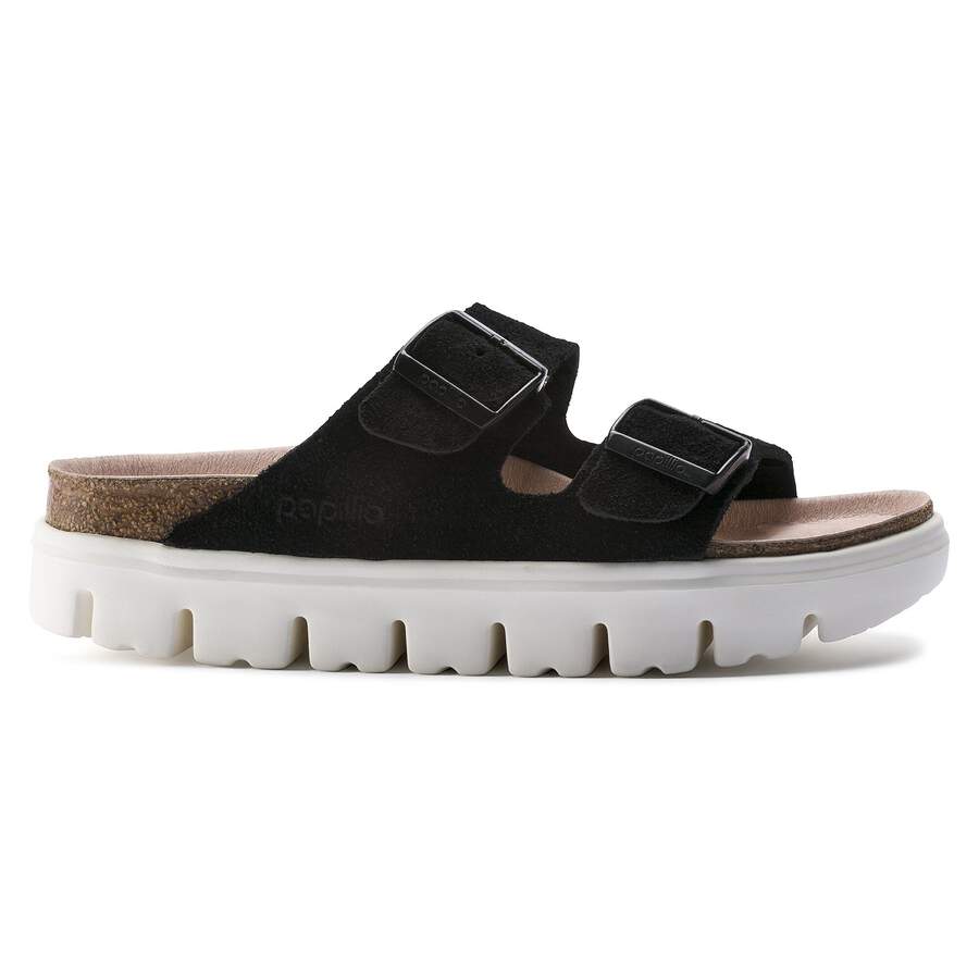 Arizona Platform Suede Leather - Chunky Suede Black