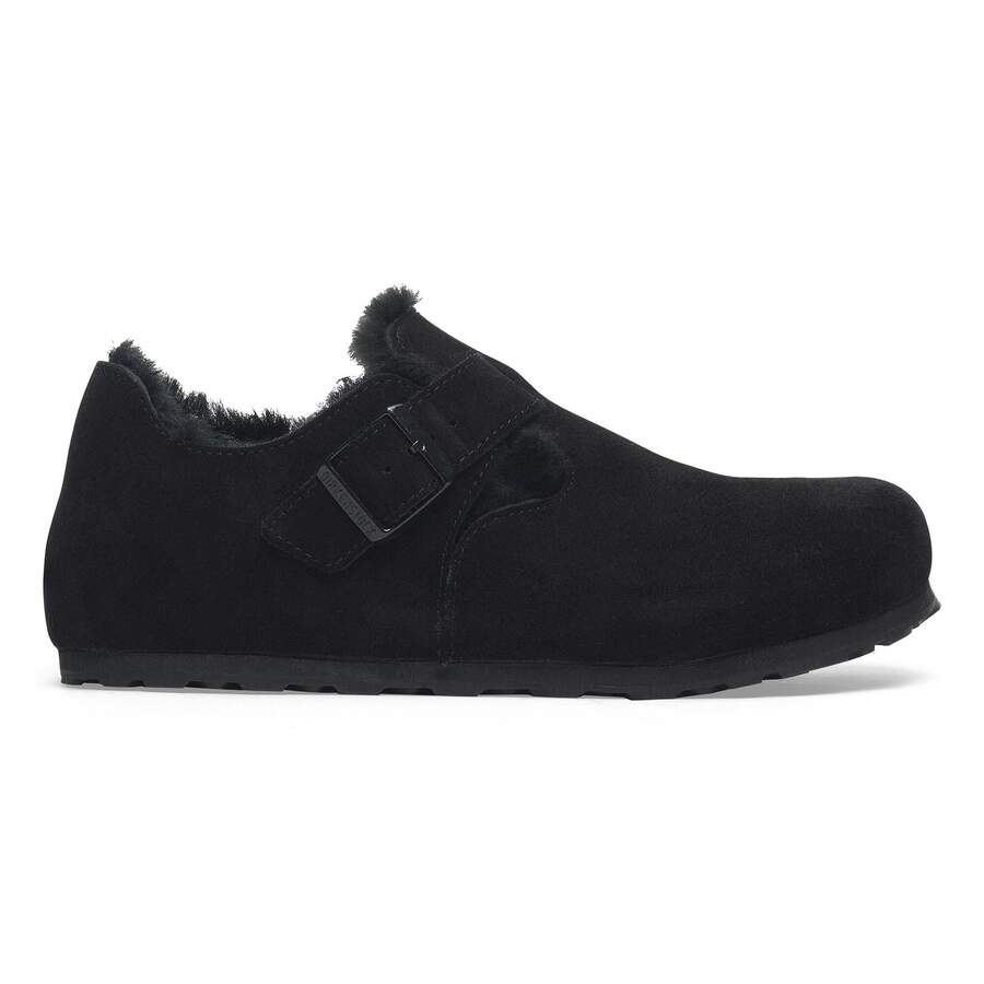 London Shearling Suede Leather - Black