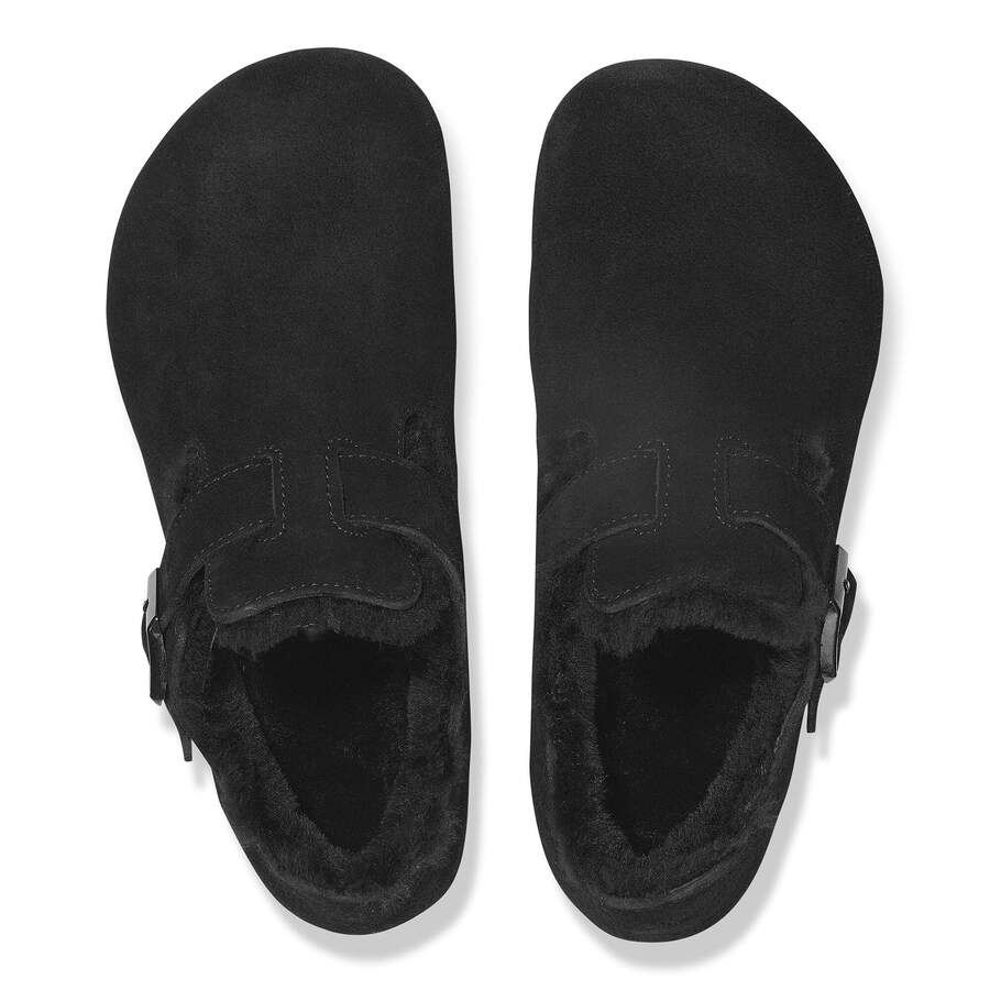 London Shearling Suede Leather - Black