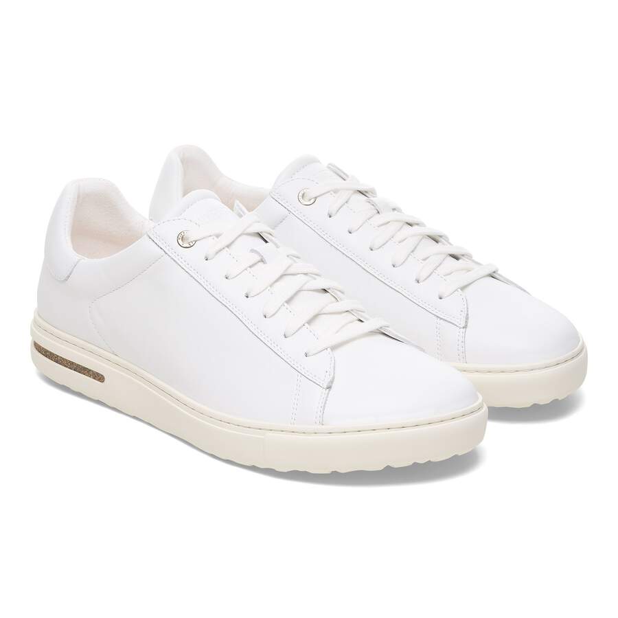 Bend Low Natural Leather - White