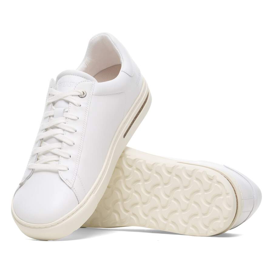 Bend Low Natural Leather - White