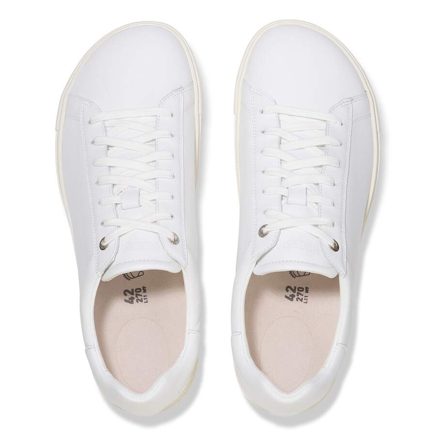 Bend Low Natural Leather - White