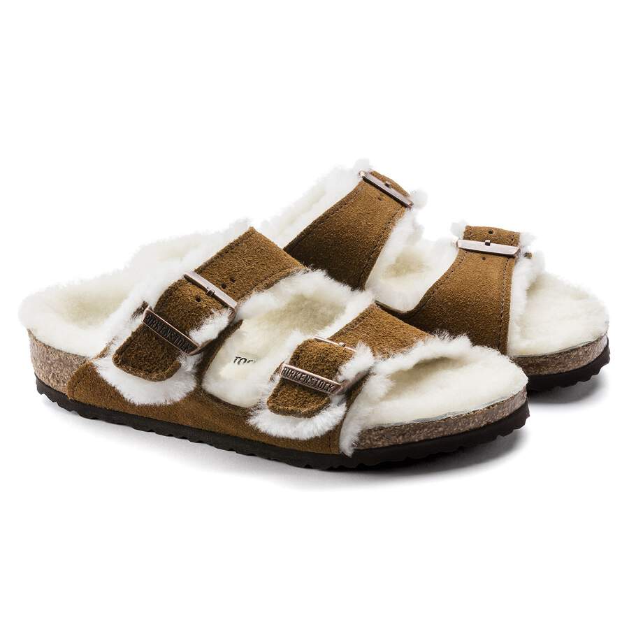 Arizona Shearling Kids Suede Leather - Mink