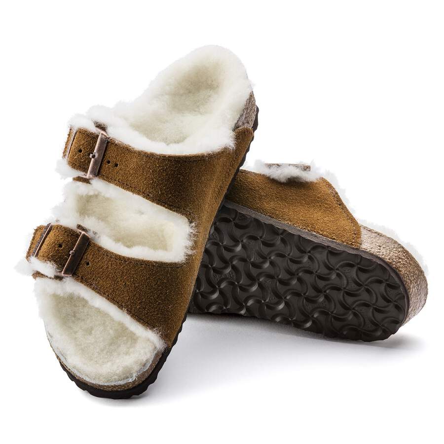 Arizona Shearling Kids Suede Leather - Mink