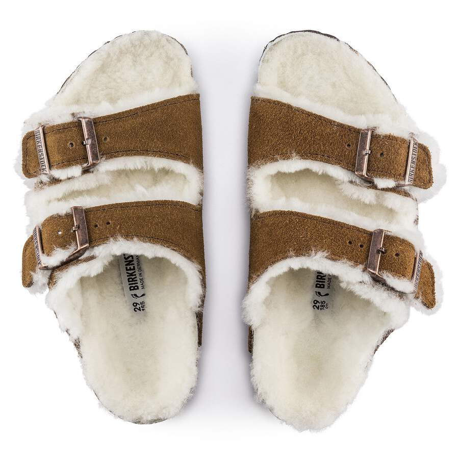 Arizona Shearling Kids Suede Leather - Mink