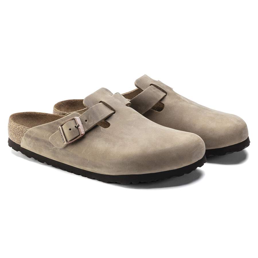 Boston Soft Footbed Natural Leather Oiled - Tobacco Brown