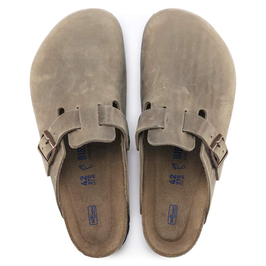 Boston Soft Footbed Natural Leather Oiled - Tobacco Brown