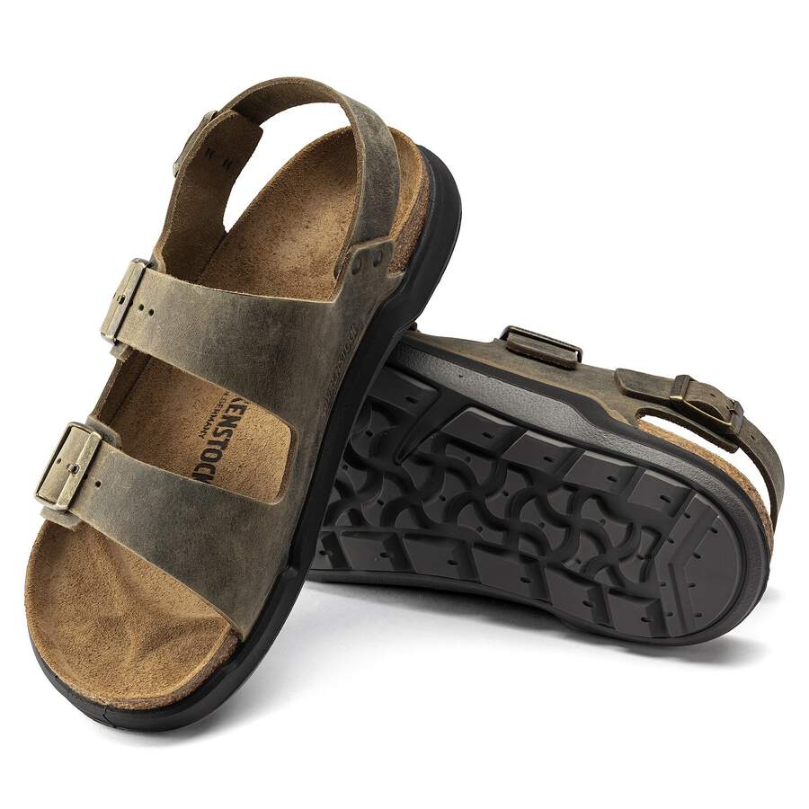 Milano Crosstown Men Waxy Leather - Faded Khaki