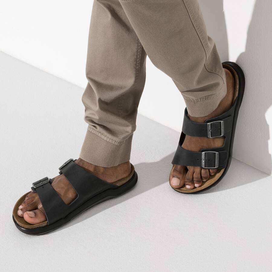 Arizona Crosstown Men Waxy Leather - Black