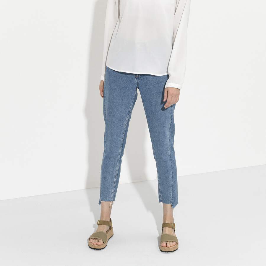 Glenda Suede Leather/Textile - Faded Khaki