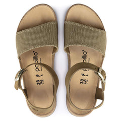 Glenda Suede Leather/Textile - Faded Khaki