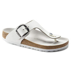 Gizeh Big Buckle Natural Leather - White