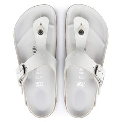 Gizeh Big Buckle Natural Leather - White
