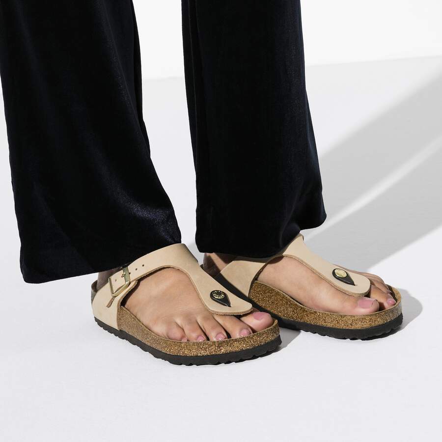 Gizeh Soft Footbed Nubuck Leather - Sandcastle