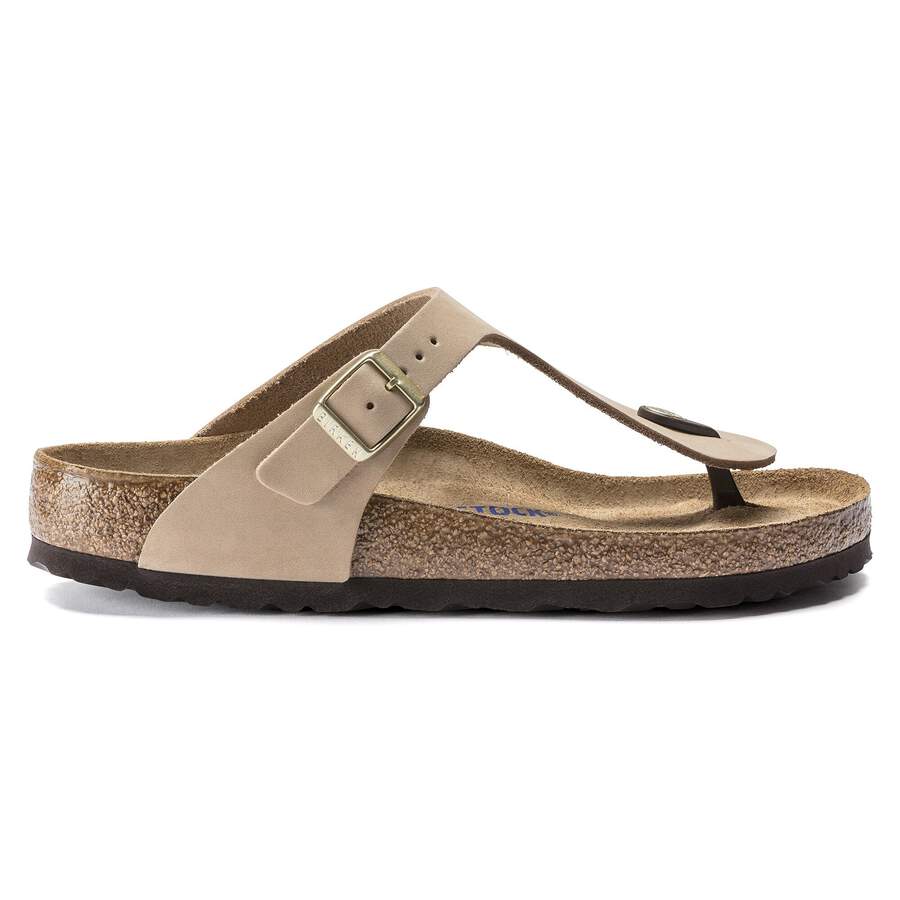 Gizeh Soft Footbed Nubuck Leather - Sandcastle