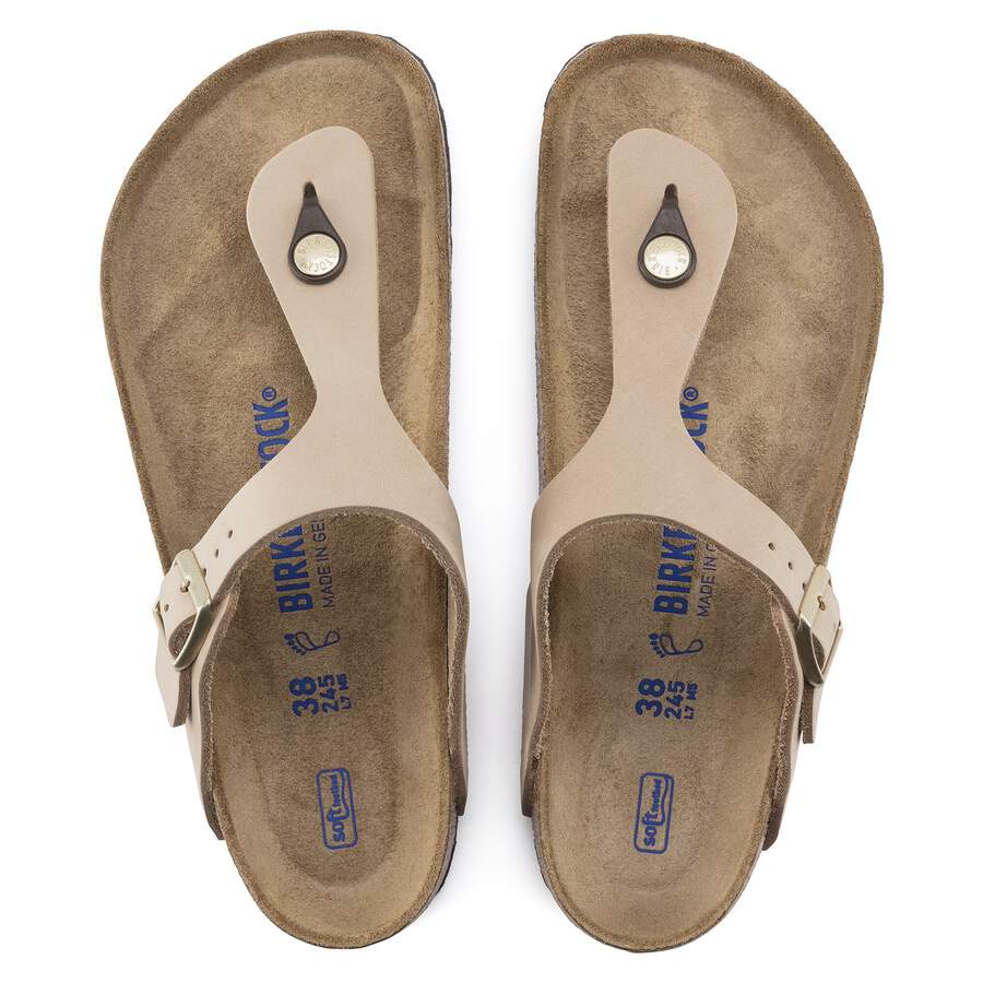 Gizeh Soft Footbed Nubuck Leather - Sandcastle